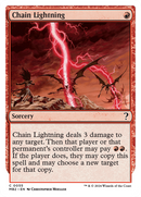{C} Chain Lightning (White Border) [Mystery Booster 2][MB2 055]