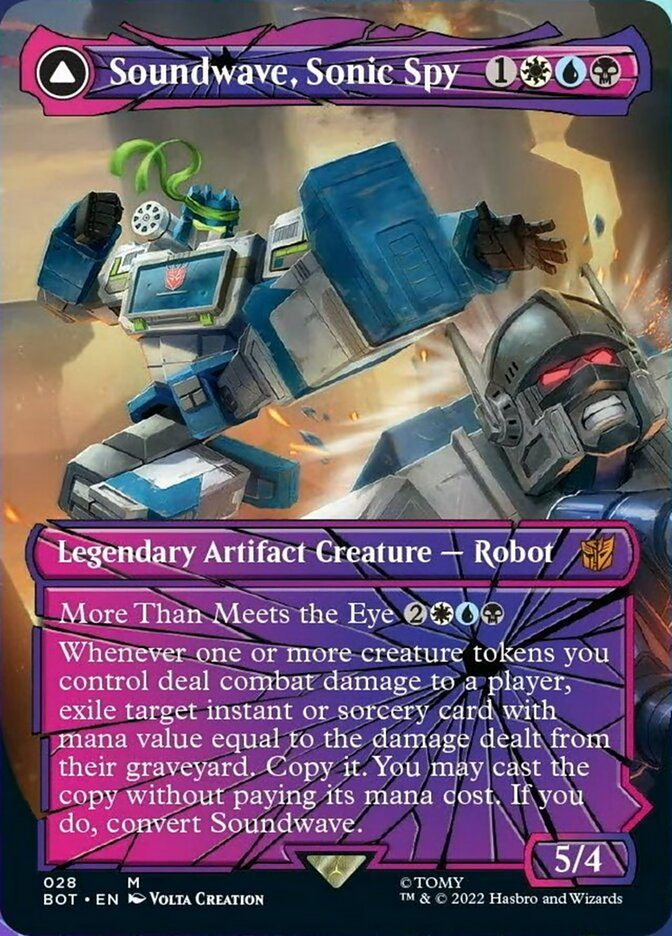 {R} Soundwave, Sonic Spy // Soundwave, Superior Captain (Shattered Glass) [Transformers][BOT 028] - Misty Mountain Games