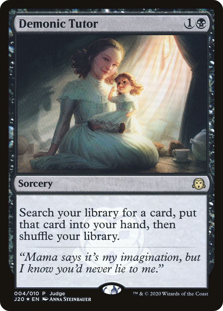 {R} Demonic Tutor [Judge Gift Cards 2020][PA J20 004]