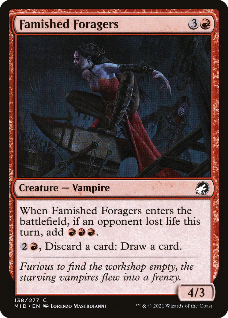 {C} Famished Foragers [Innistrad: Midnight Hunt][MID 138]