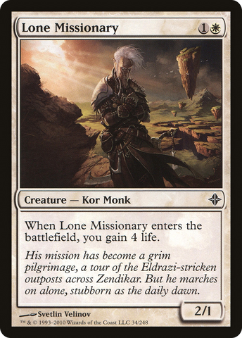 {C} Lone Missionary [Rise of the Eldrazi][ROE 034]