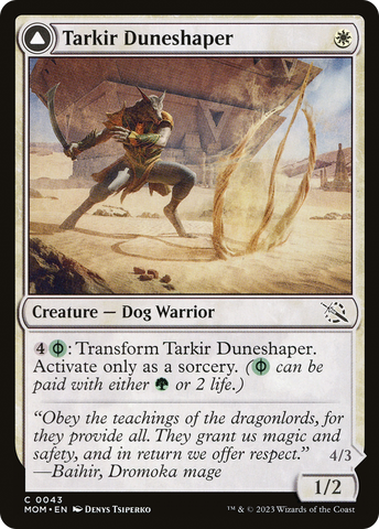 {C} Tarkir Duneshaper // Burnished Dunestomper [March of the Machine][MOM 043]