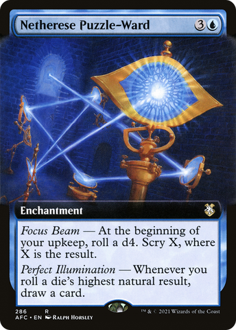 {R} Netherese Puzzle-Ward (Extended Art) [Dungeons & Dragons: Adventures in the Forgotten Realms Commander][AFC 286]