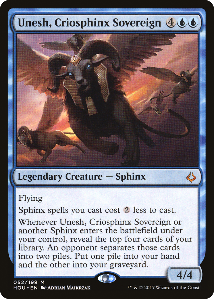 {R} Unesh, Criosphinx Sovereign [Hour of Devastation][HOU 052]