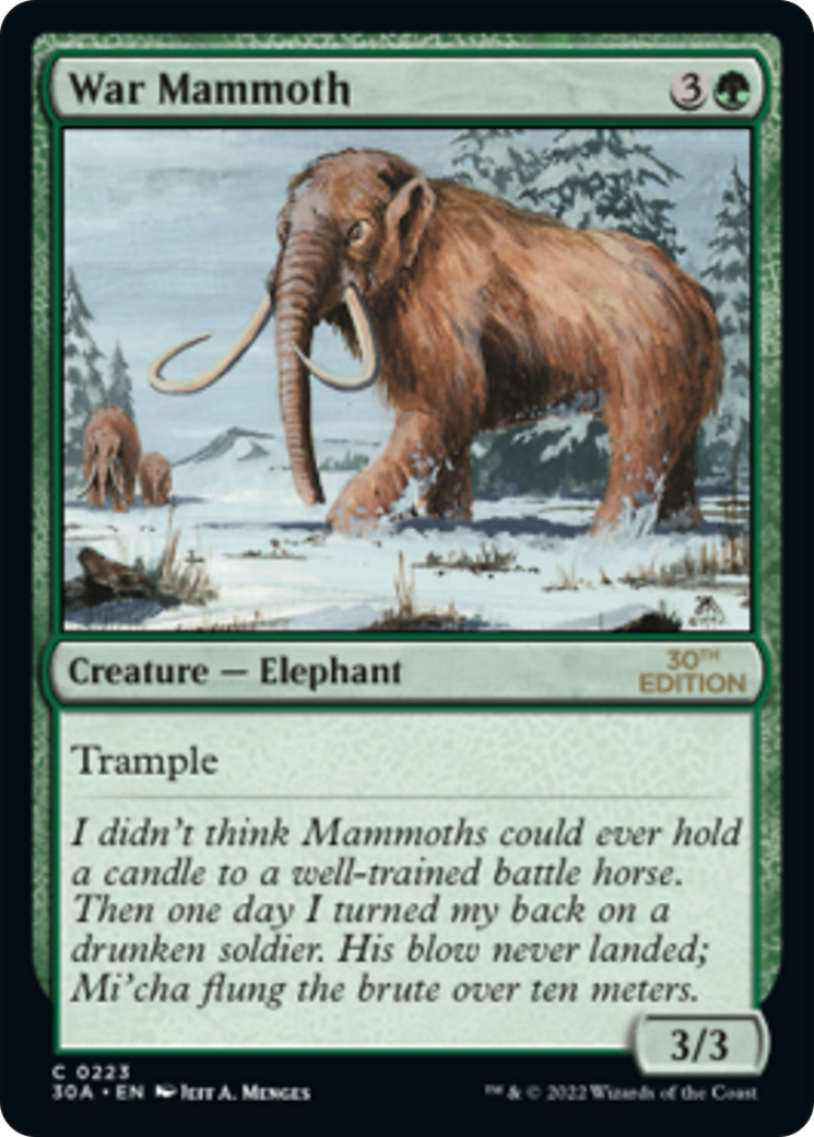 {C} War Mammoth [30th Anniversary Edition][30A 223]