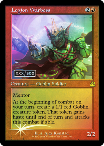 {R} Legion Warboss (Retro) (Serialized) [Ravnica Remastered][SR RVR 337]