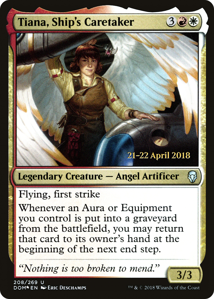 {C} Tiana, Ship's Caretaker [Dominaria Prerelease Promos][PR DOM 208]