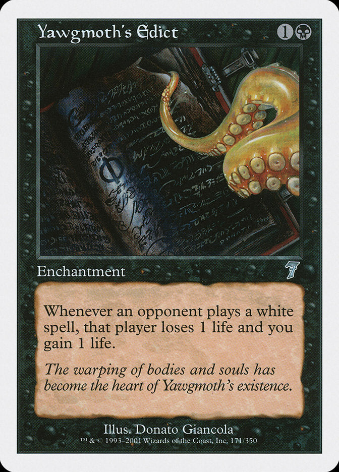 {C} Yawgmoth's Edict [Seventh Edition][7ED 171]