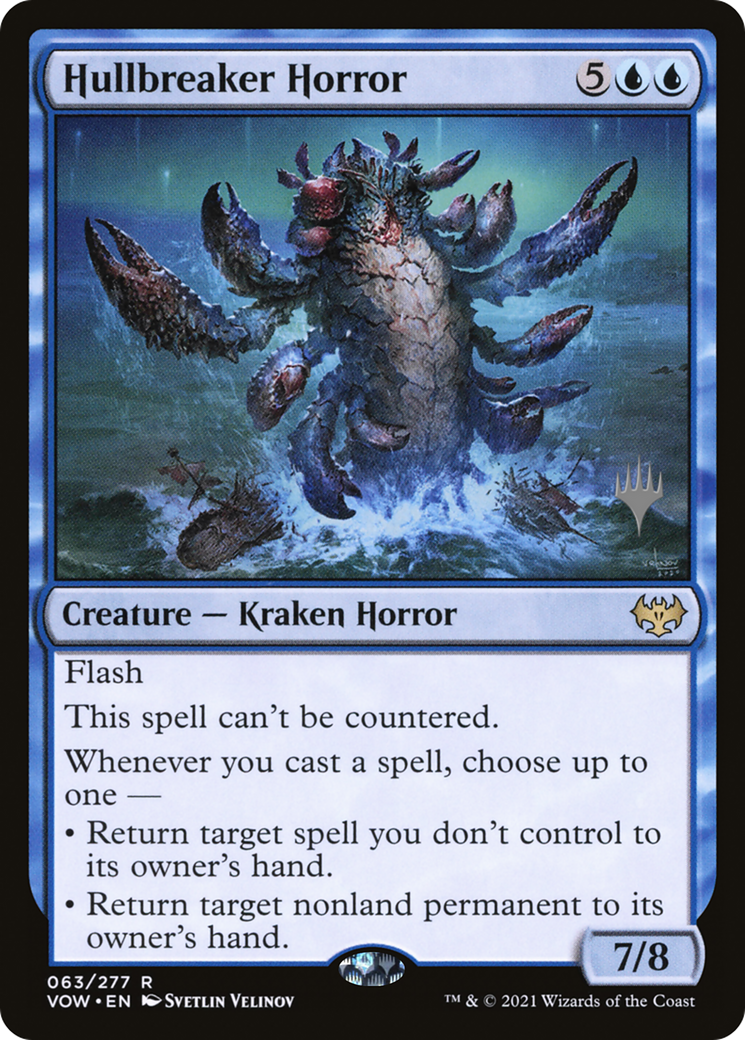 {R} Hullbreaker Horror (Promo Pack) [Innistrad: Crimson Vow Promos][PP VOW 063]