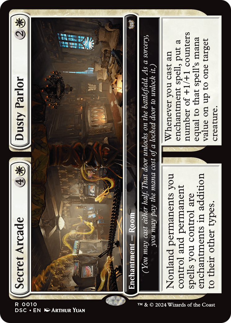 {R} Secret Arcade // Dusty Parlor [Duskmourn: House of Horror Commander][DSC 010]