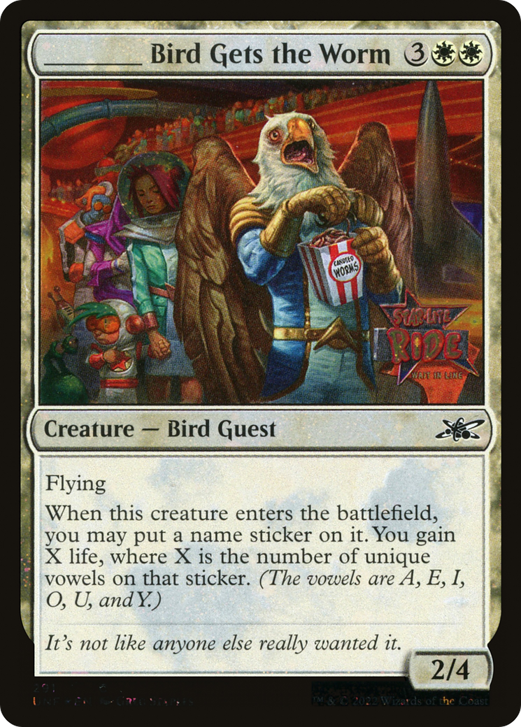 {C} _____ Bird Gets the Worm (Galaxy Foil) [Unfinity][UNF 291]
