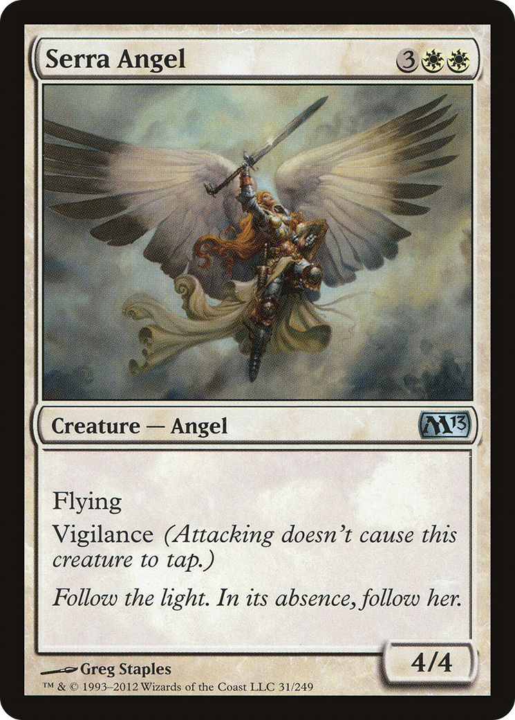 {C} Serra Angel [Magic 2013][M13 031]