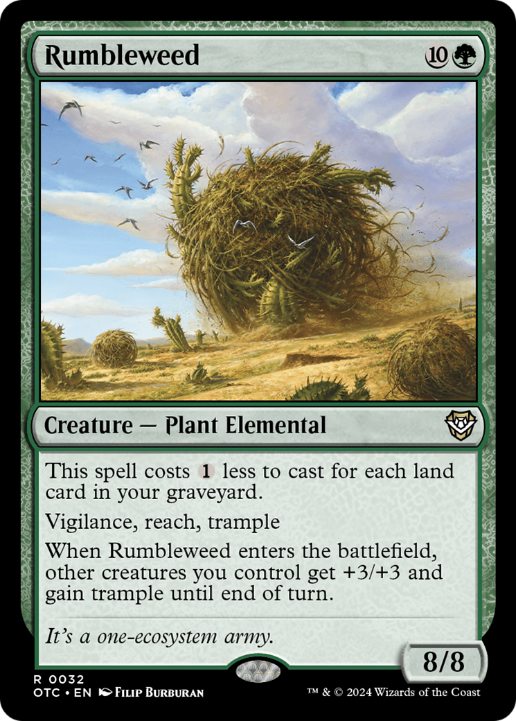 {R} Rumbleweed [Outlaws of Thunder Junction Commander][OTC 032]