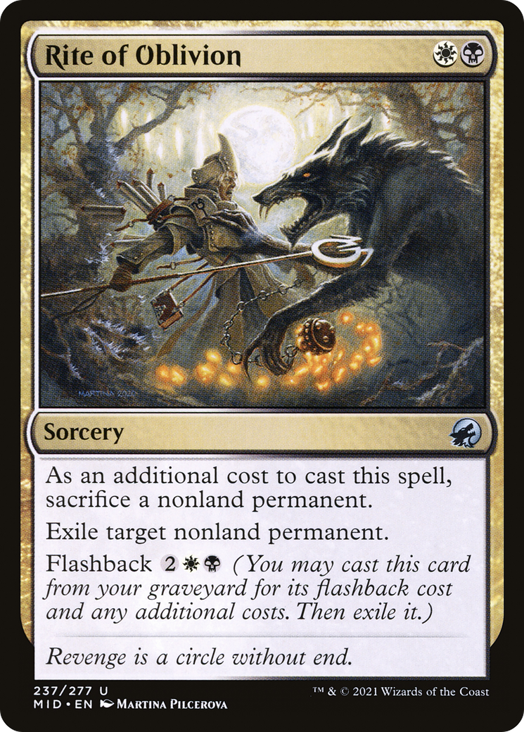 {C} Rite of Oblivion [Innistrad: Midnight Hunt][MID 237]