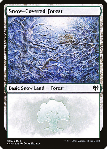 {B}[KHM 285] Snow-Covered Forest (285) [Kaldheim]