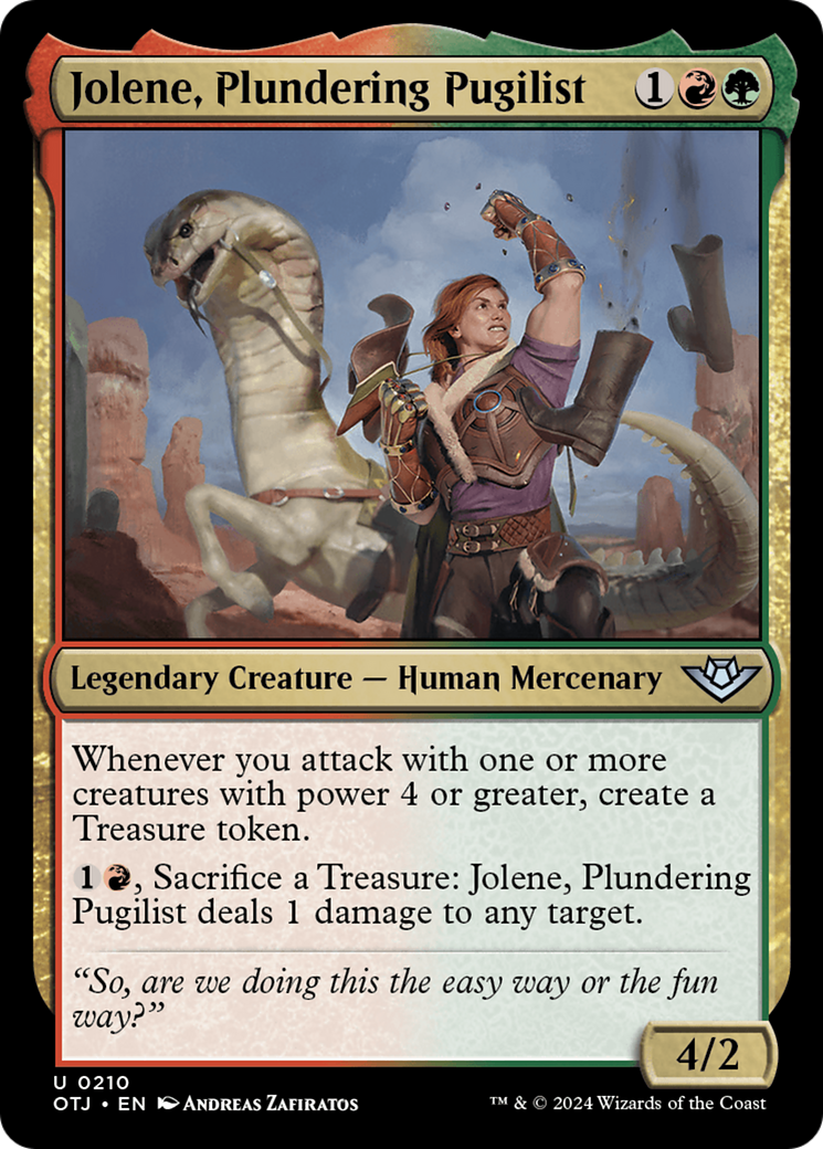 {@C} Jolene, Plundering Pugilist [Outlaws of Thunder Junction][OTJ 210]