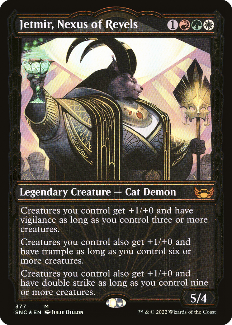 {R} Jetmir, Nexus of Revels (Showcase Golden Age Gilded Foil) [Streets of New Capenna][SNC 377]