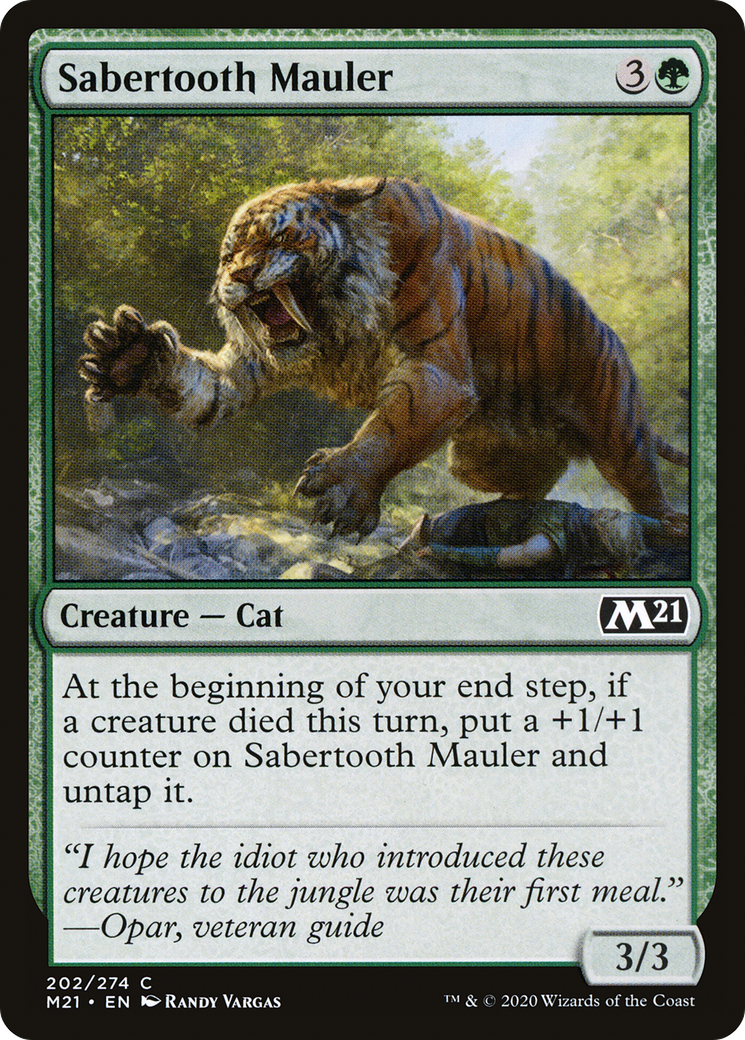 {C} Sabertooth Mauler [Core Set 2021][M21 202]