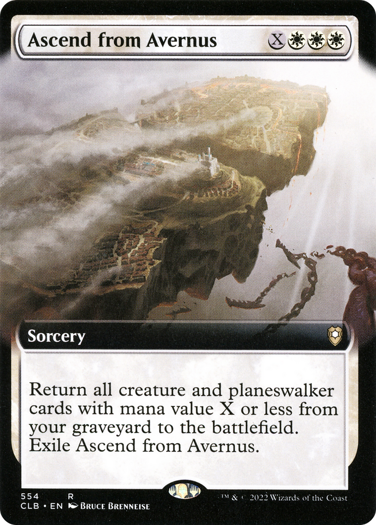 {R} Ascend from Avernus (Extended Art) [Commander Legends: Battle for Baldur's Gate][CLB 554]