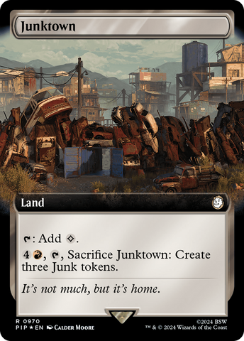 {R} Junktown (Extended Art) (Surge Foil) [Fallout][PIP 970]