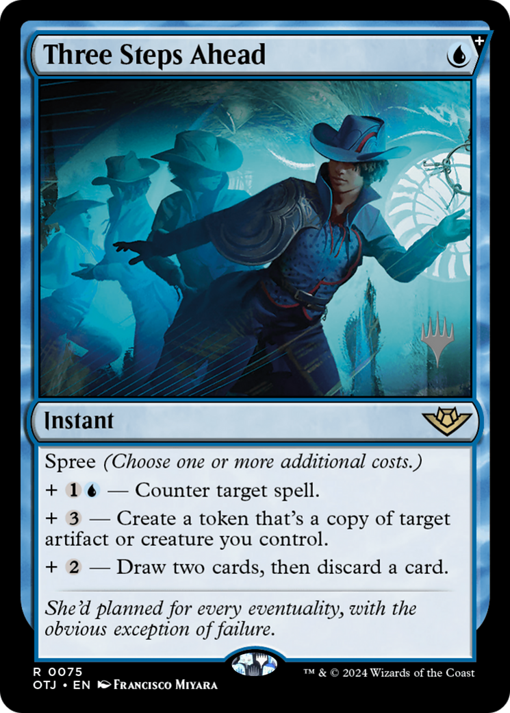 {@R} Three Steps Ahead (Promo Pack) [Outlaws of Thunder Junction Promos][PP OTJ 075]
