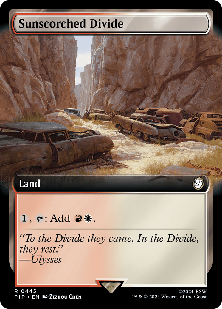 {R} Sunscorched Divide (Extended Art) [Fallout][PIP 445]