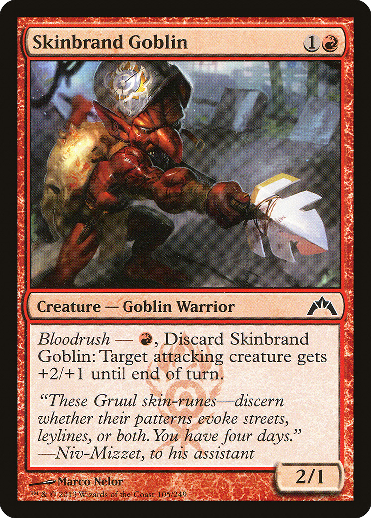 {C} Skinbrand Goblin [Gatecrash][GTC 105]