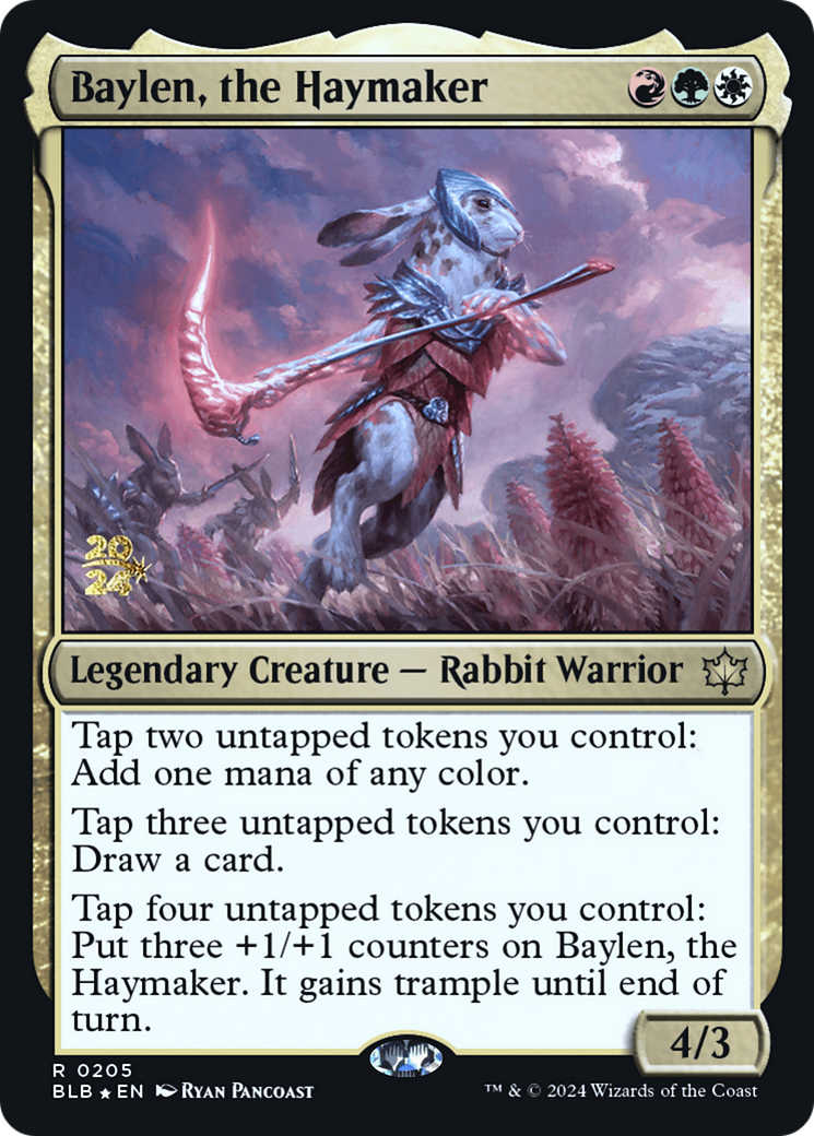 {@R} Baylen, the Haymaker [Bloomburrow Prerelease Promos][PR BLB 205]