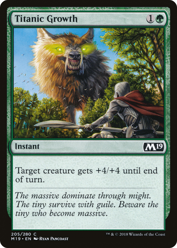 {C} Titanic Growth [Core Set 2019][M19 205]