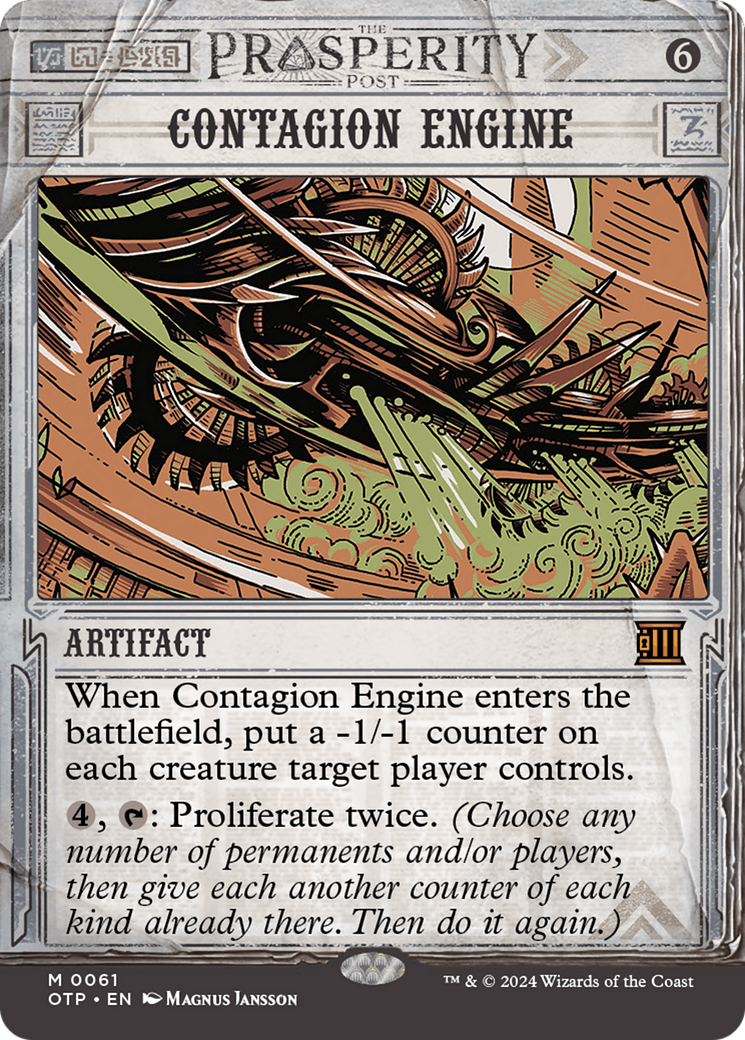 {R} Contagion Engine [Outlaws of Thunder Junction: Breaking News][OTP 061]