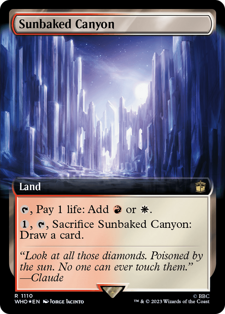 {R} Sunbaked Canyon (Extended Art) (Surge Foil) [Doctor Who][WHO 1110]