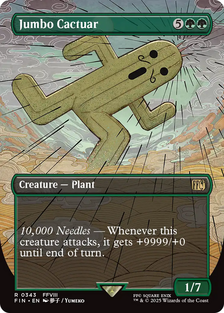 {@R} Jumbo Cactuar (Borderless) [FINAL FANTASY][FIN 343]