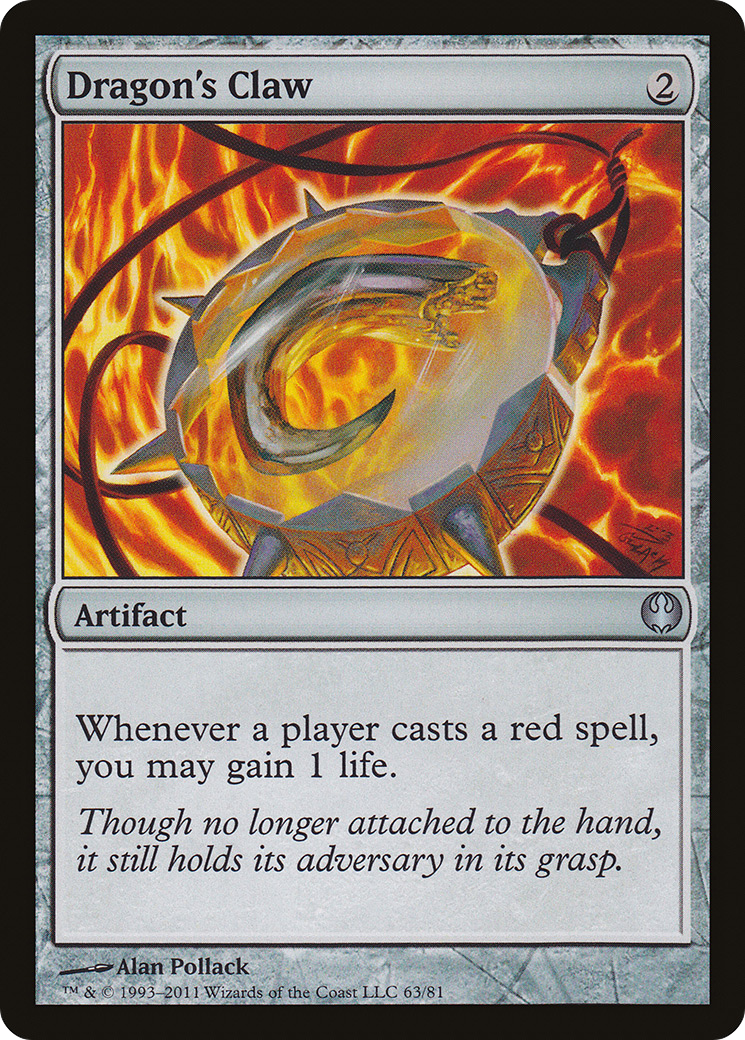 {C} Dragon's Claw [Duel Decks: Knights vs. Dragons][DDG 063]