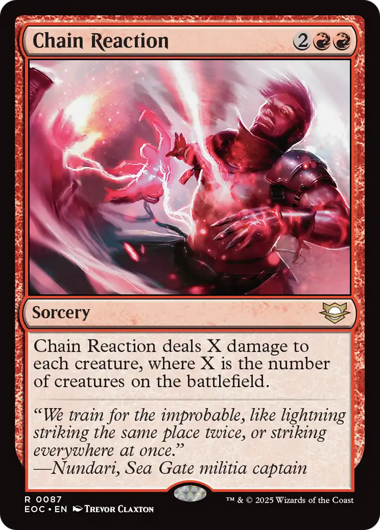 {@@ EOC R} Chain Reaction [Edge of Eternities Commander][EOC 087]