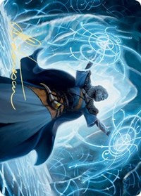 {A} Frost Augur Art Card (Gold-Stamped Signature) [Kaldheim Art Series][GS AKHM 014]