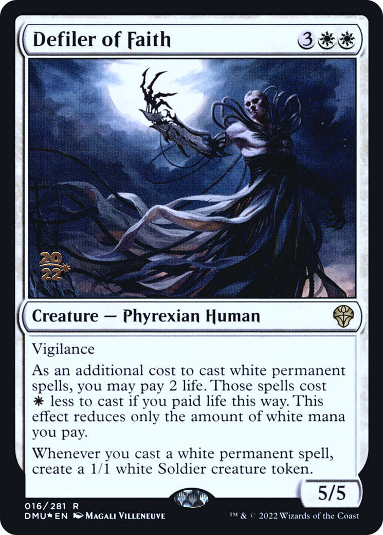 {R} Defiler of Faith [Dominaria United Prerelease Promos][PR DMU 016]