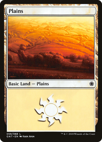 {B}[GNT 059] Plains (59) [Game Night 2018]