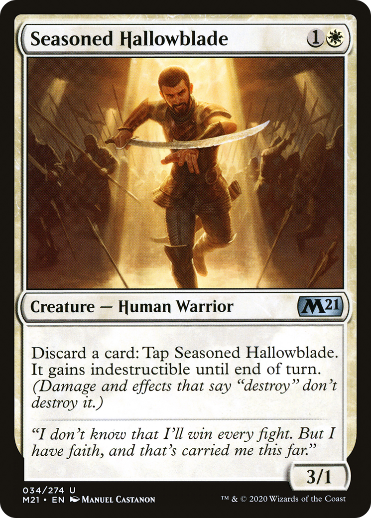 {C} Seasoned Hallowblade [Core Set 2021][M21 034]