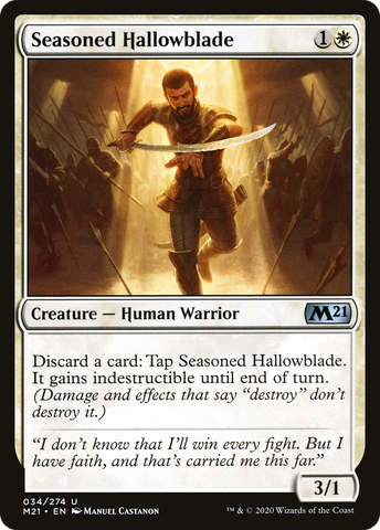 {C} Seasoned Hallowblade [Core Set 2021][M21 034]