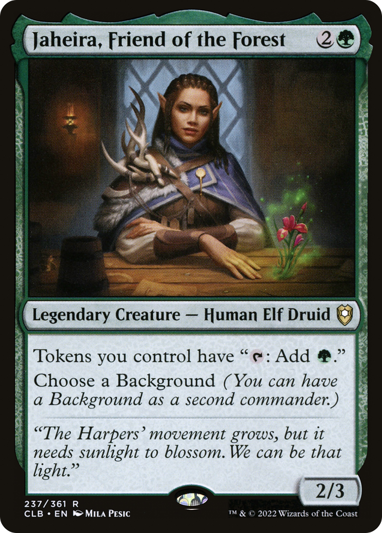 {R} Jaheira, Friend of the Forest [Commander Legends: Battle for Baldur's Gate][CLB 237]