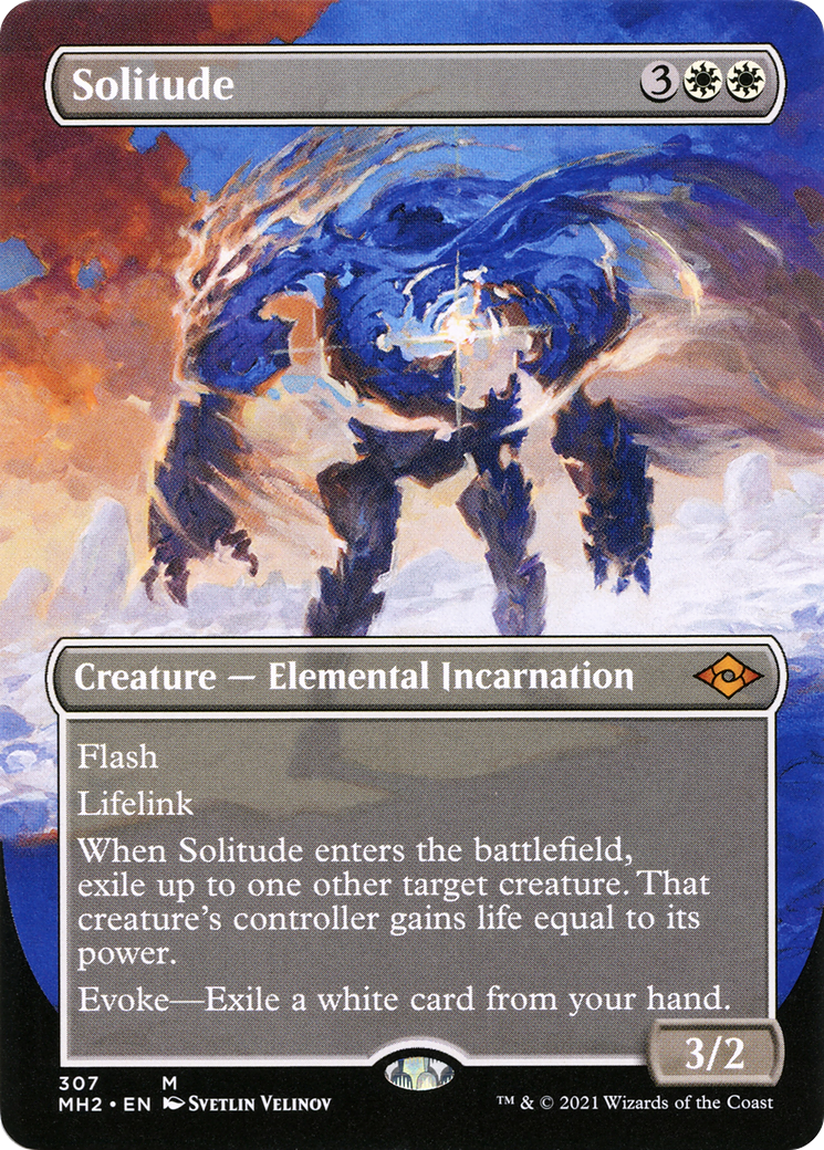 {R} Solitude (Borderless) (Foil) (Borderless) [Modern Horizons 2] [MH2 307]