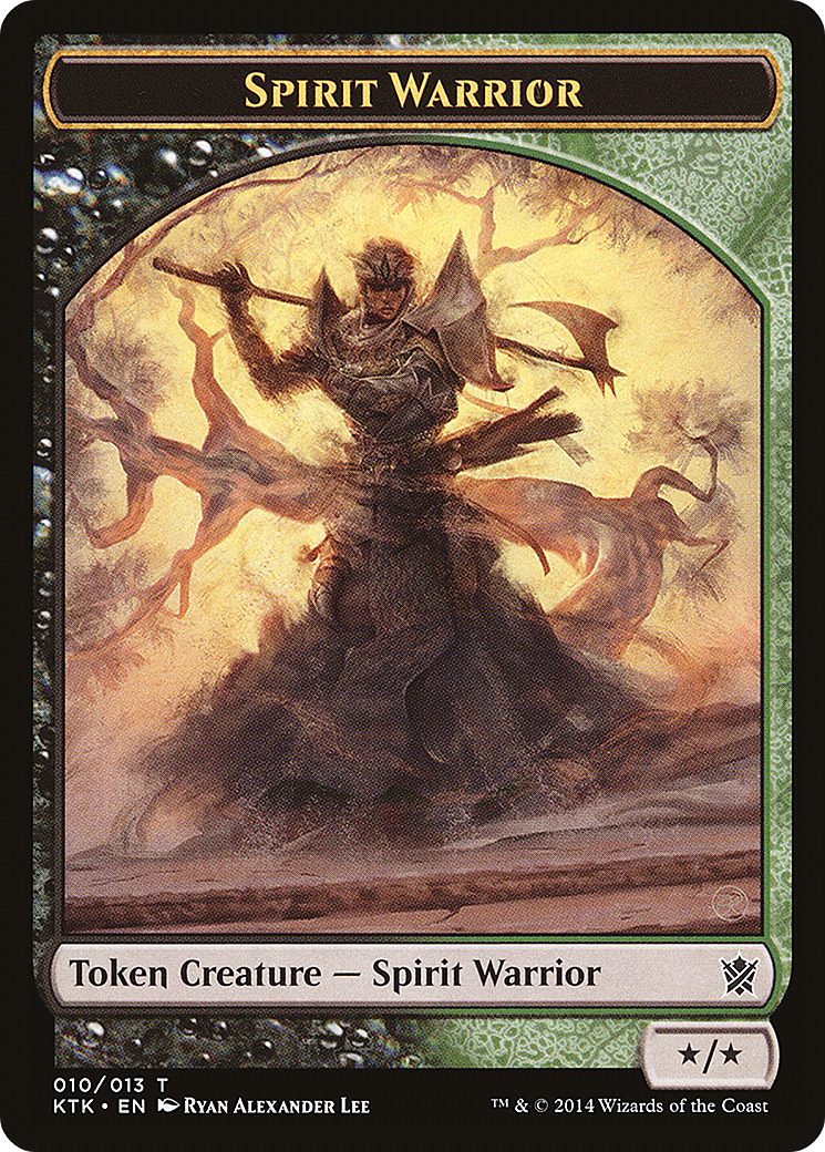 {T} Spirit Warrior Token [Khans of Tarkir Tokens][TKTK 010]