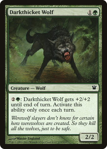 {C} Darkthicket Wolf [Innistrad][ISD 175]