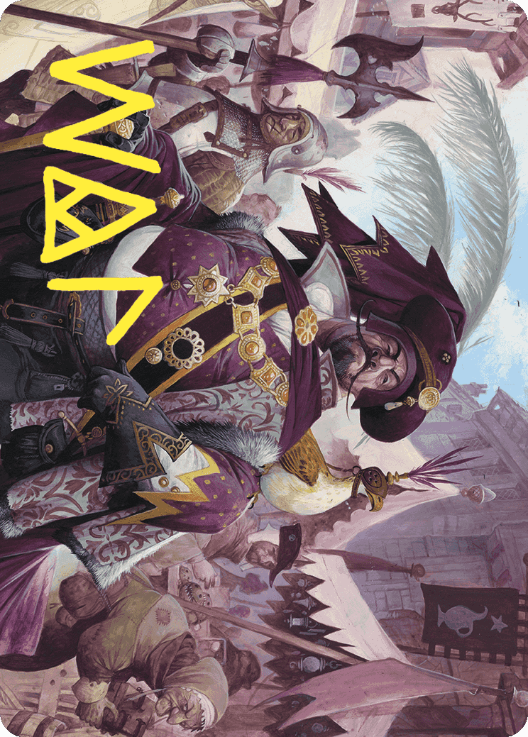 {A} Discerning Financier Art Card (Gold-Stamped Signature) [Wilds of Eldraine Art Series][GS AWOE 002]