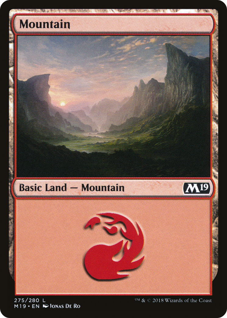 {B}[M19 275] Mountain (275) [Core Set 2019]