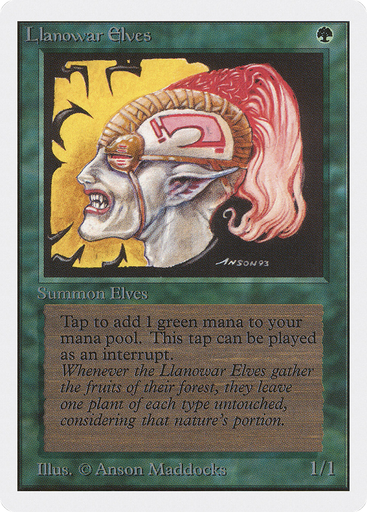 {C} Llanowar Elves [Unlimited Edition][2ED 211]