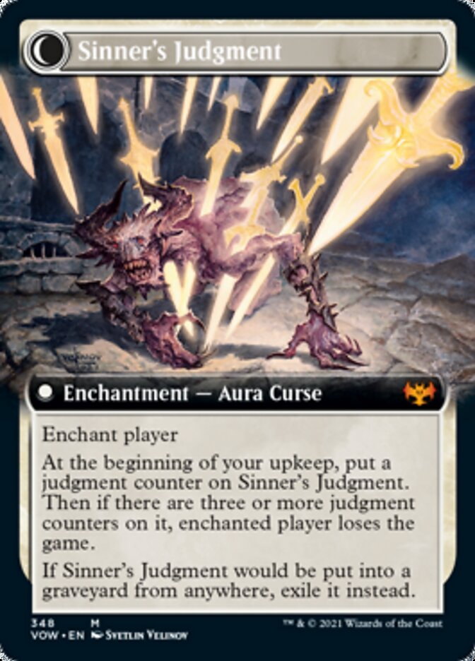 {R} Faithbound Judge // Sinner's Judgment (Extended Art) [Innistrad: Crimson Vow][VOW 348]