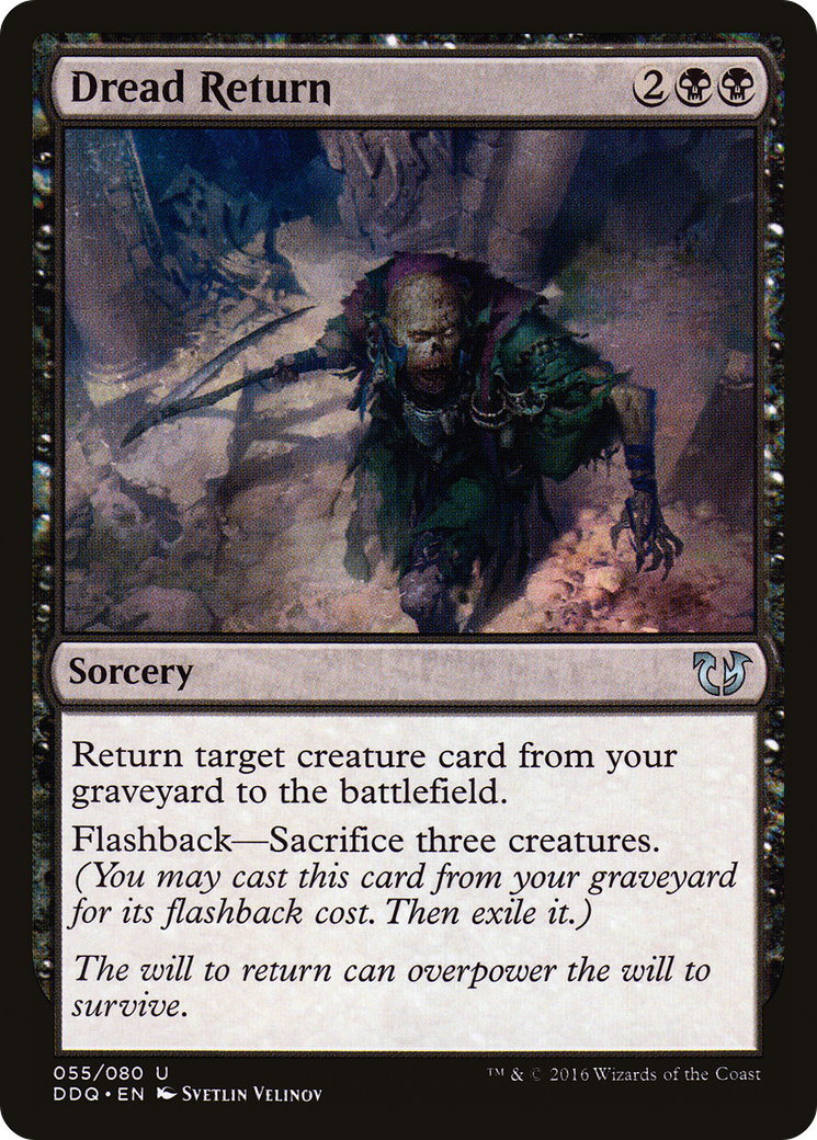 {C} Dread Return [Duel Decks: Blessed vs. Cursed][DDQ 055]