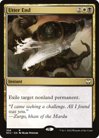 {R} Utter End [Streets of New Capenna Commander][NCC 356]