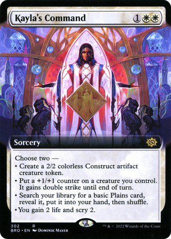 {R} Kayla's Command (Extended Art) [The Brothers' War][BRO 302]